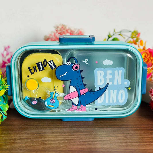 2 Compartment Stainless Steel Lunch Box